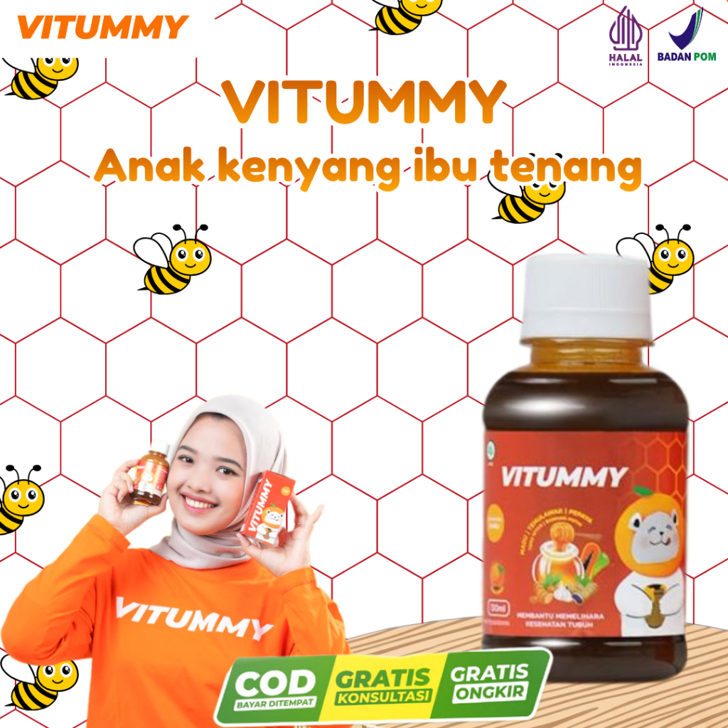 Herbal Vitummy Penambah Nafsu Makan Imun-130 ml manjur VITUMY PAPAYA