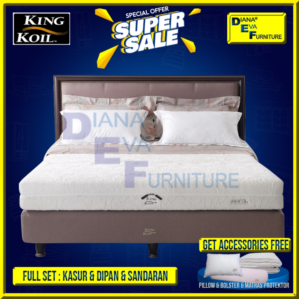 King Koil Viscountess Set Kasur Matras Full Latex
