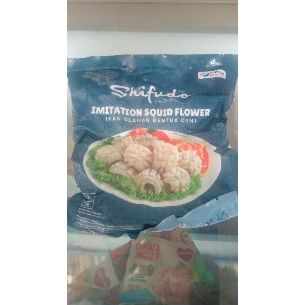 Shifudo Imitation squid flowers//olahan ikan bentuk cumi//ikan olahan bentuk cumi//cumi imitasi olah