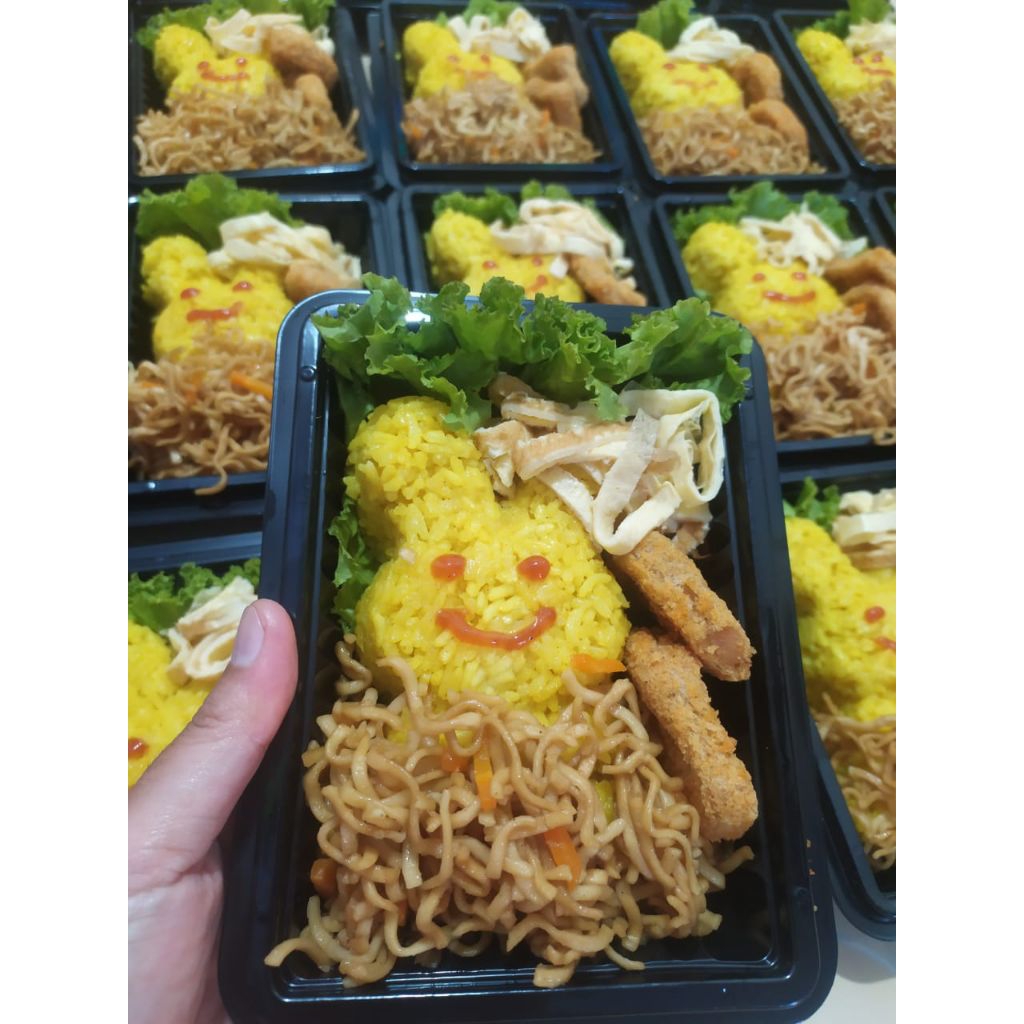 nasi kuning bento untuk ultah