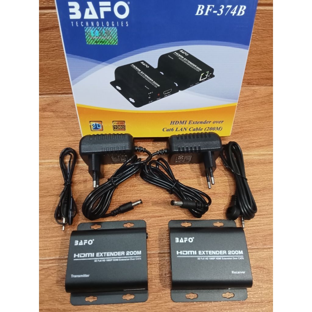 BAFO HDMI EXTENDER HDMI EXTENSION KABEL LAN ETHERNET 60M/200M BAFO
