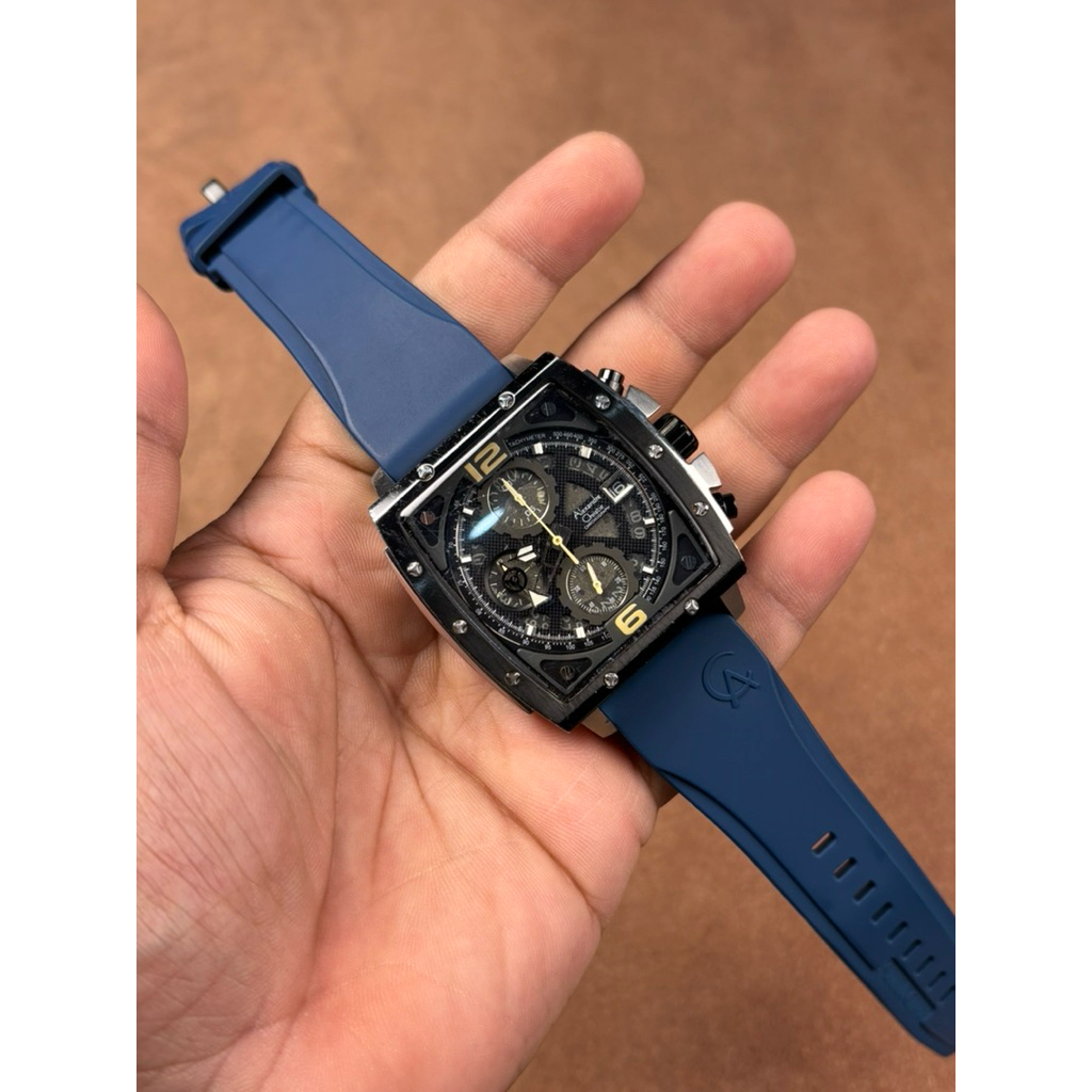 JAM TANGAN PRIA ALEXANDRE CHRISTIE 6376MC CHRONOGRAPH QUARTZ ORIGINAL