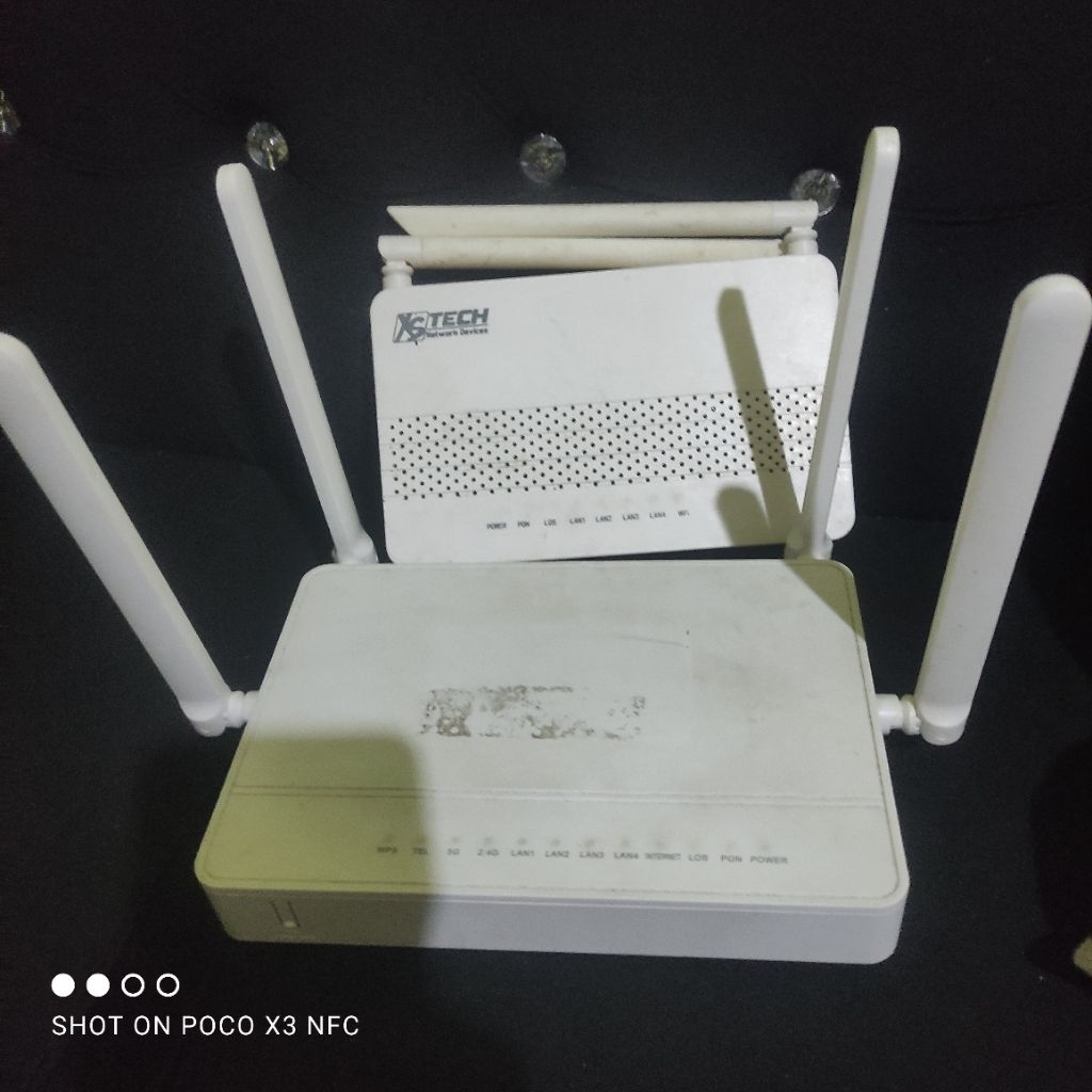 modem wifi router xpon r670l dan x5 plus adaptor