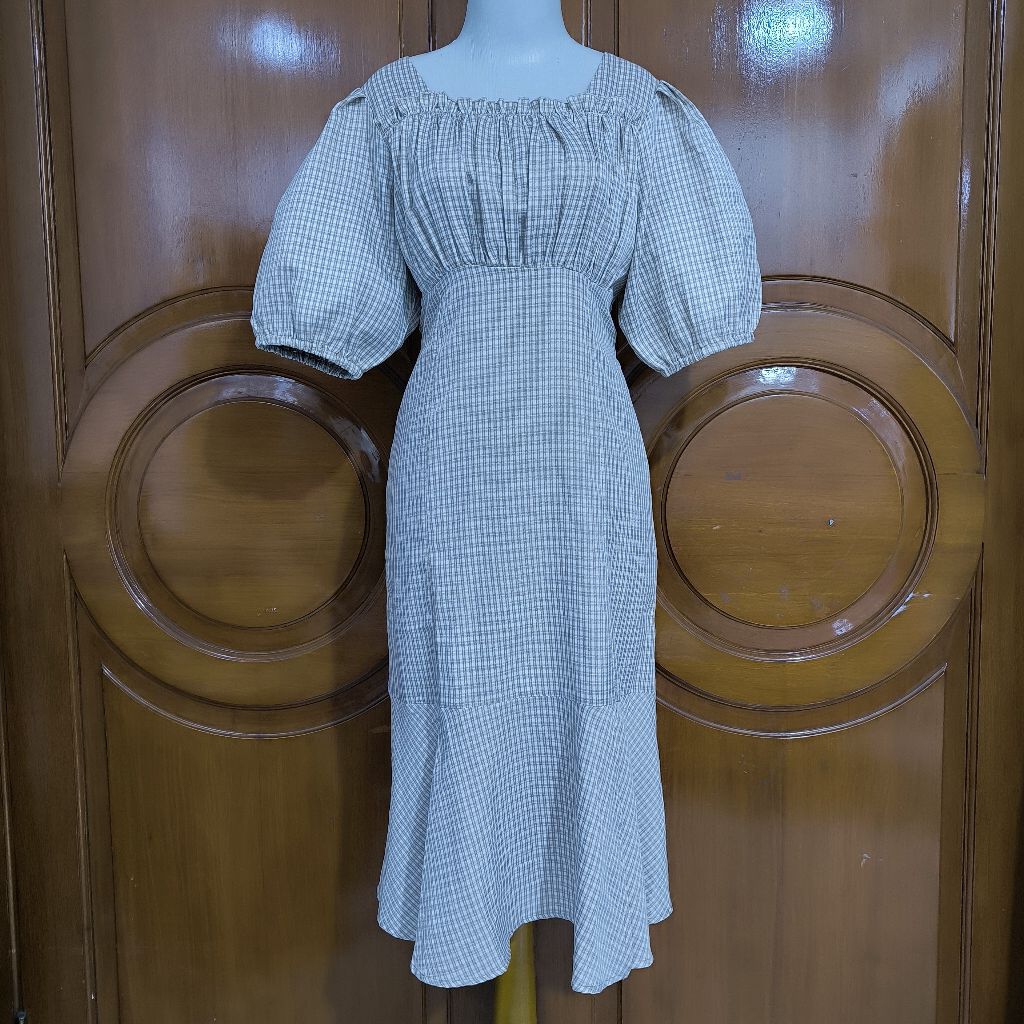 Dear my love rose dress lengan balon