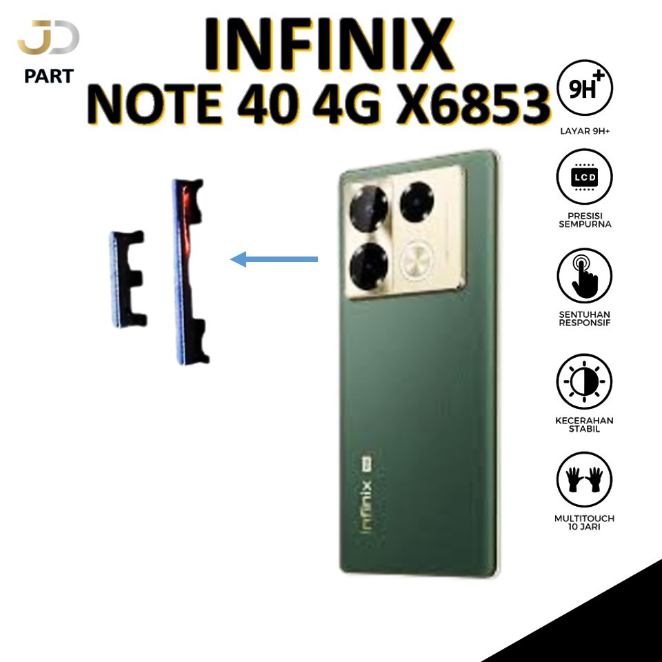 TOMBOL LUAR ON / OFF + VOLUME INFINIX NOTE 40 4G / X6853 ORIGINAL100%