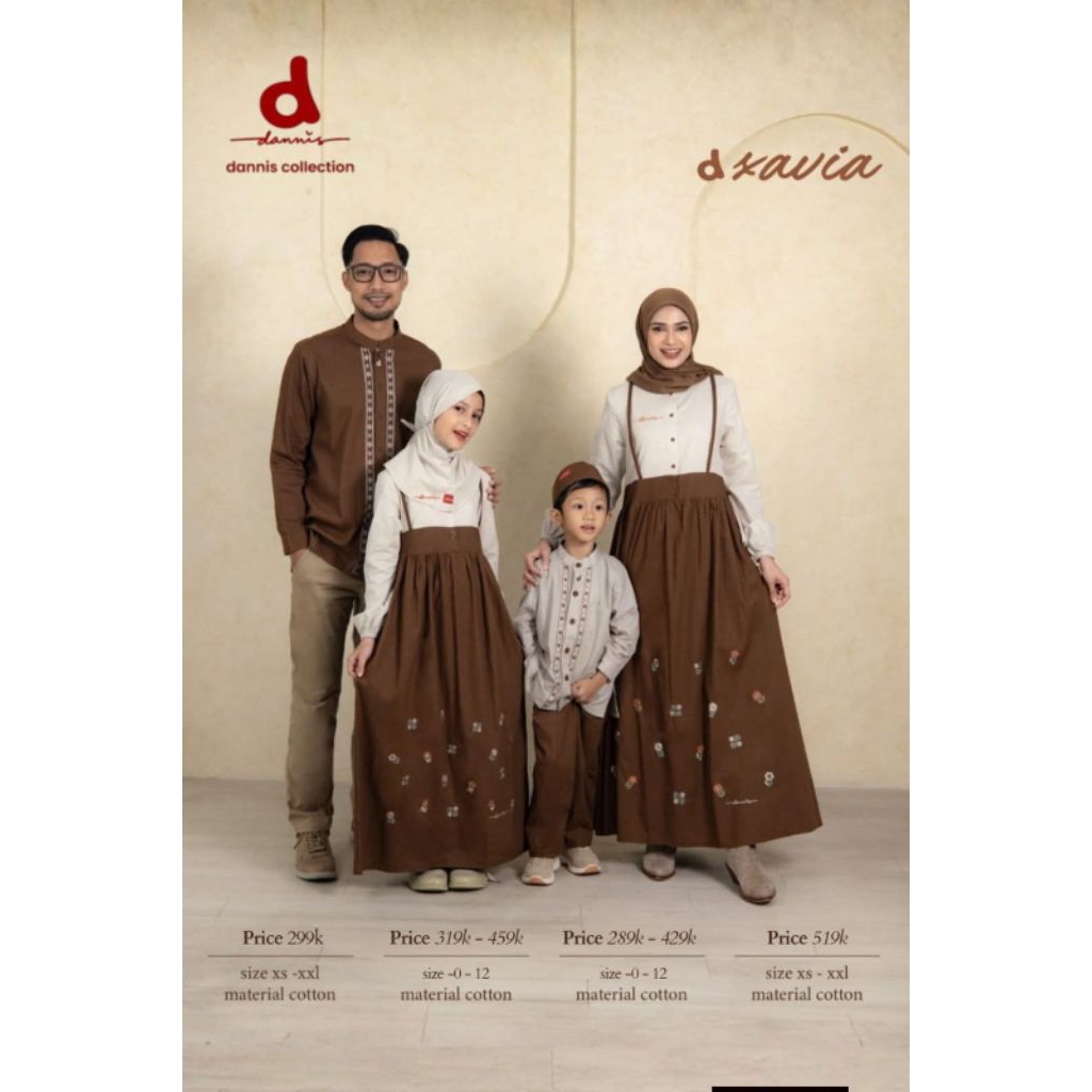 sarimbit keluarga D' Xavia dannis collection/sarimbit terbaru by dannis collection