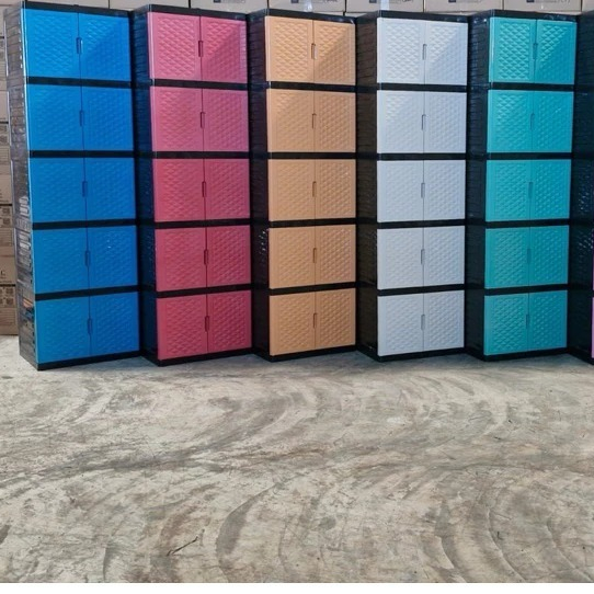 Lemari Plastik Susun 5 Pintu 2 Diamond