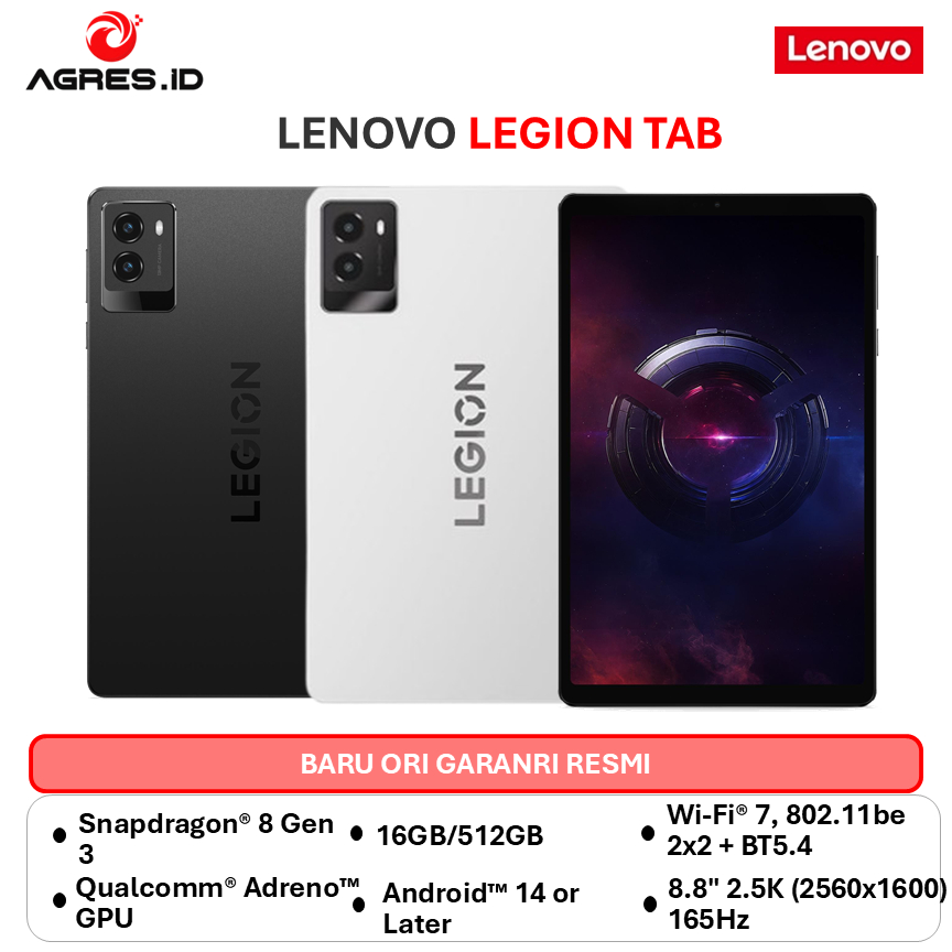 LENOVO LEGION TAB 8.8 16GB 512GB WHITE 1 YEAR ADP