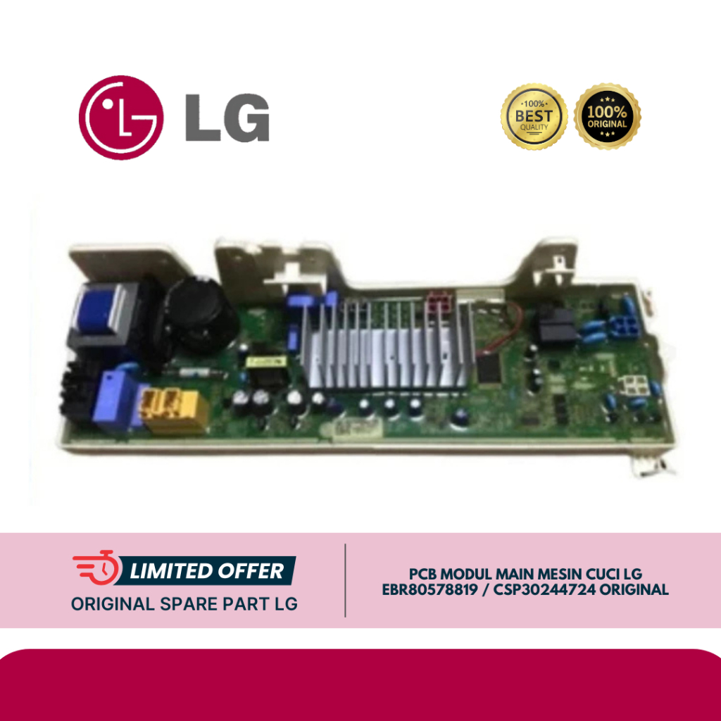 PCB MODUL MAIN MESIN CUCI LG EBR80578819 / CSP30244724 F1007NPPW ORIGINAL