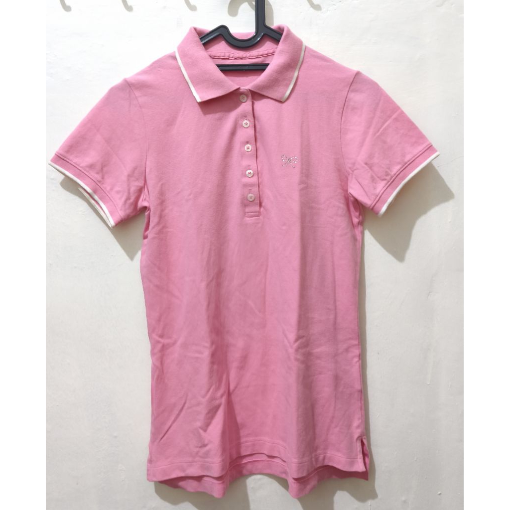 Bossini polos shirt pink coquette