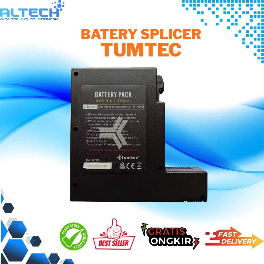 batere tumtec/battery tumtec/baterai splicer tumtec