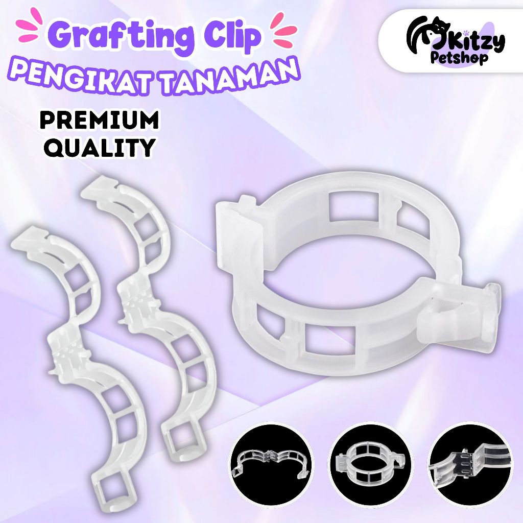 GRAFTING CLIP KLIP OKULASI SAMBUNGAN PUCUK PENJEPIT PENGIKAT TANAMAN KITZY