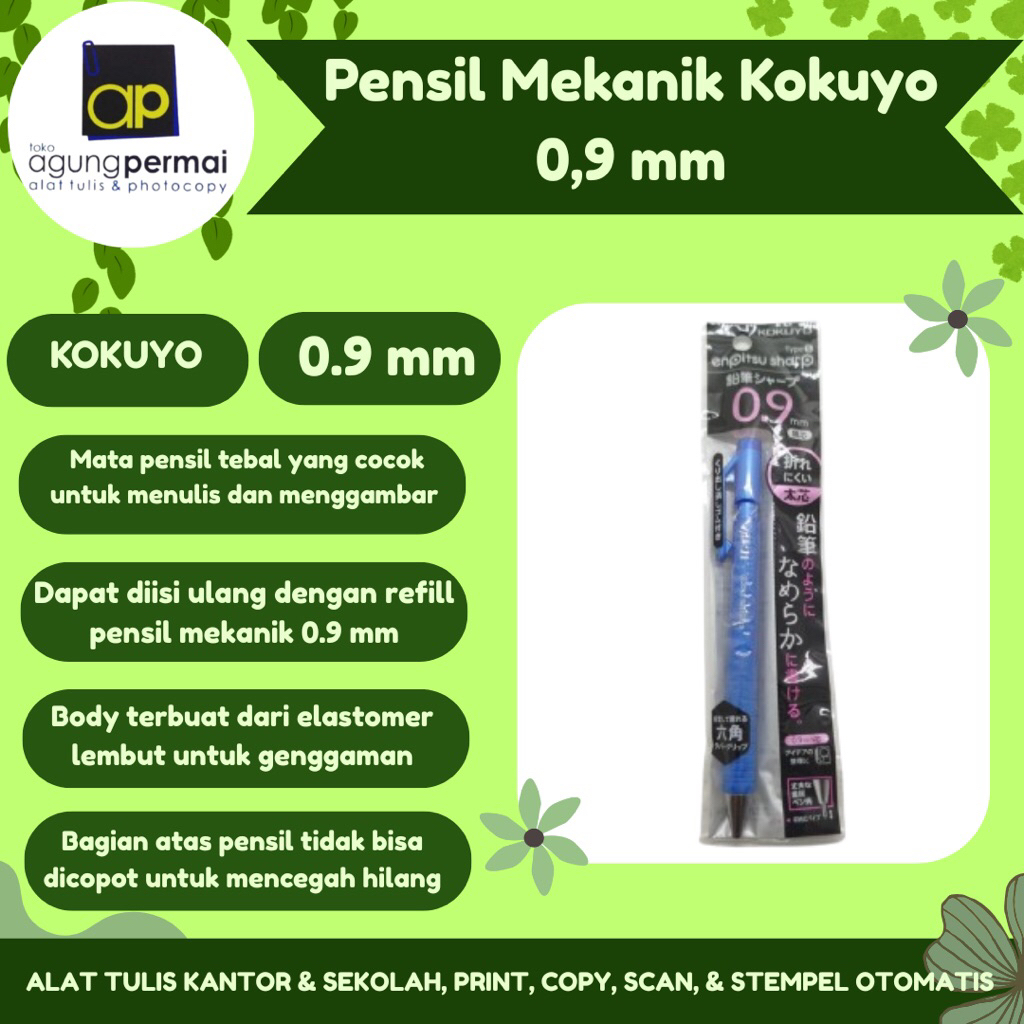 Pensil Mekanik Kokuyo 0,9 mm