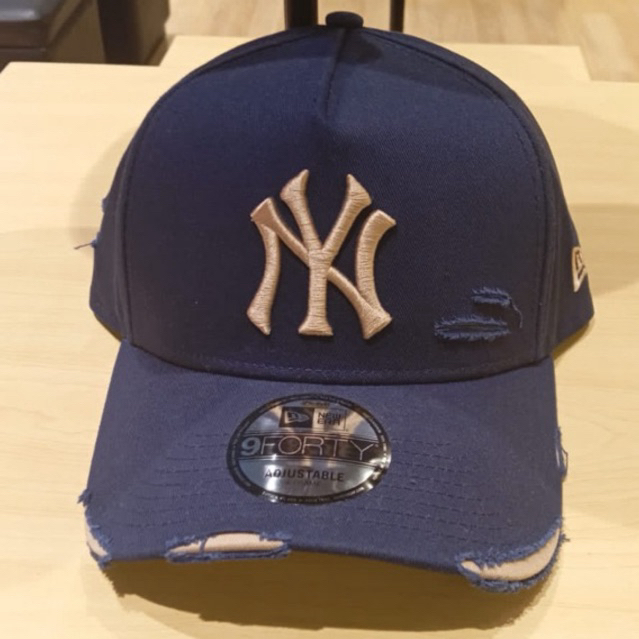 Topi New Era 940 A Frame Cotton Damage Dark Navy