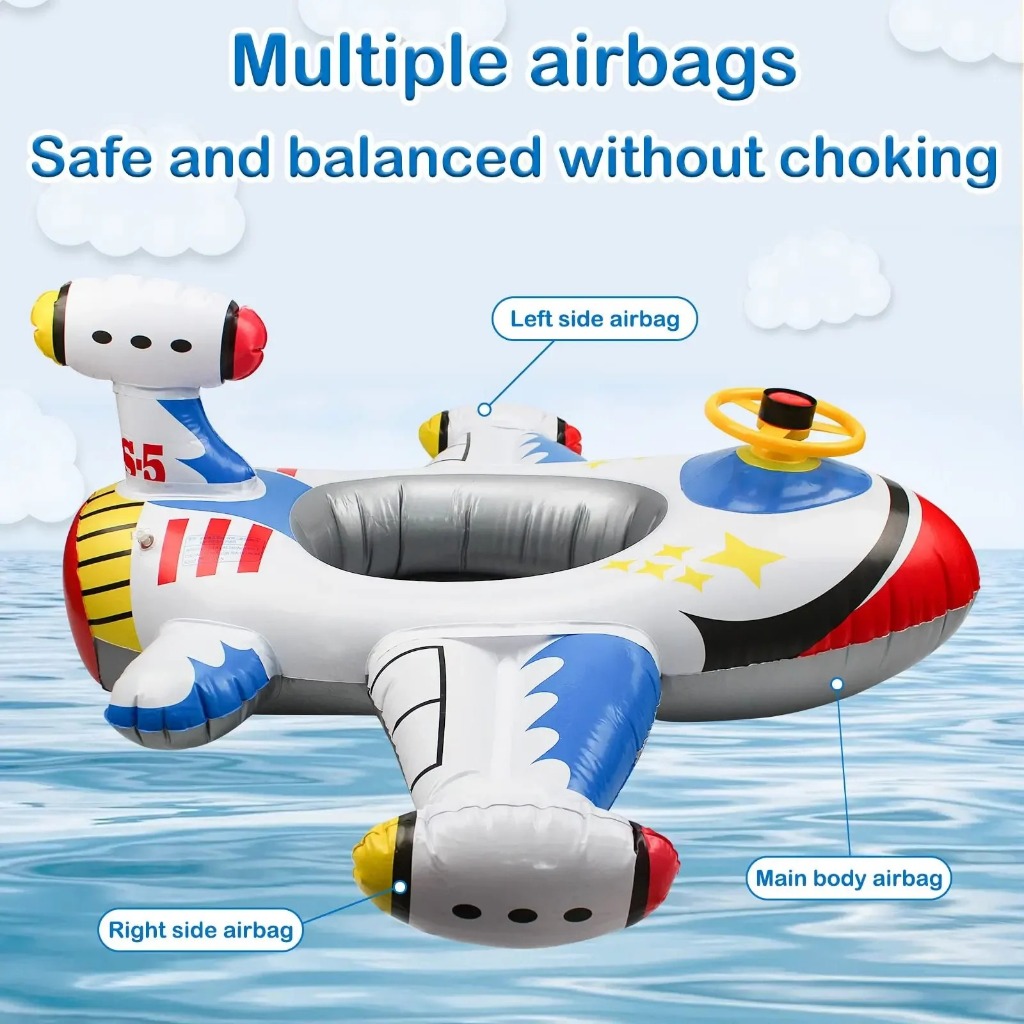 Pelampung Renang Pesawat Duduk Kualitas Terbaik Ban Renang Setir Pesawat Tempur