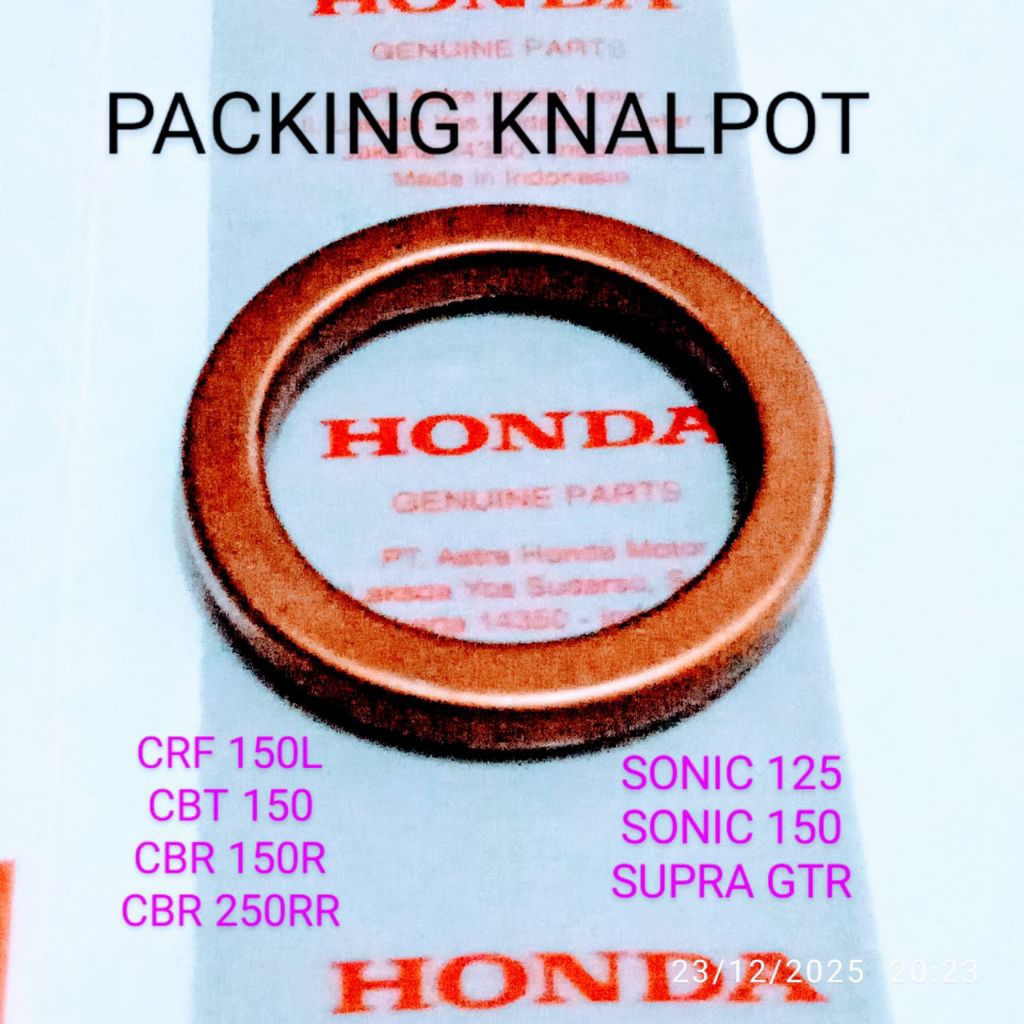 gasket paking packing knalpot honda crf 150L.cbr 150.cbr 150R.cbr 150RR.sonic 125.sonic 150.supra gt