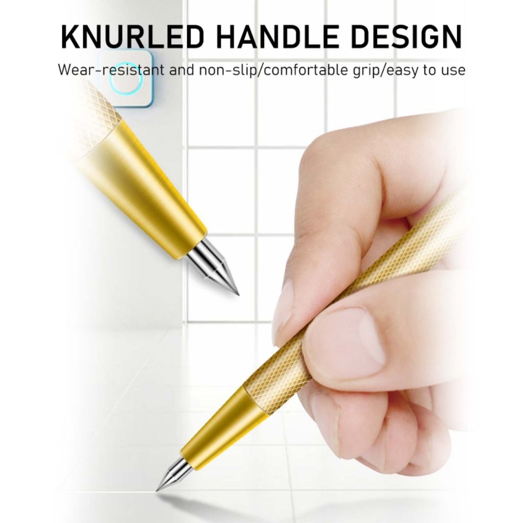 Pena Pemotong & Pengukir Kaca Keramik Marmer Granit Stainless Steel Metal Warna Gold Dan Silver – Al
