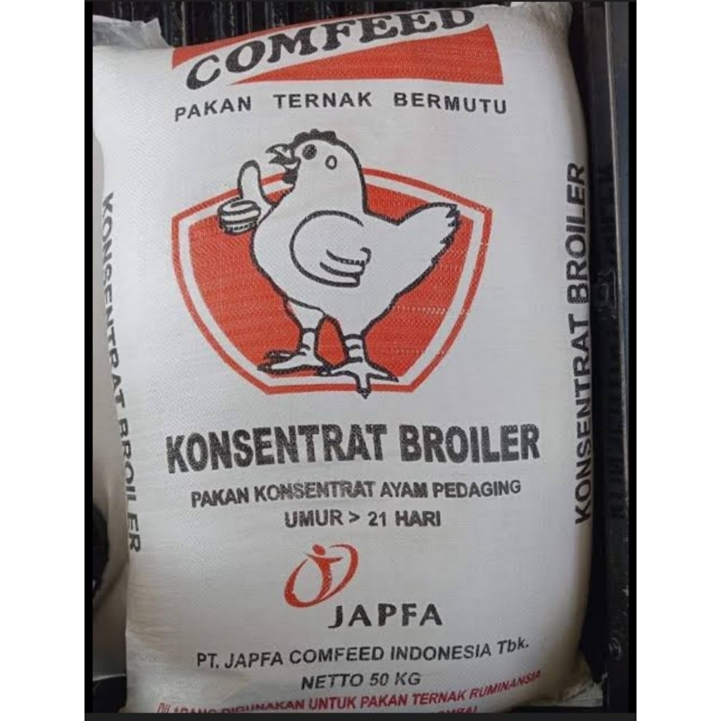 Konsentrat ayam pedaging comfeed broiler pakan unggas