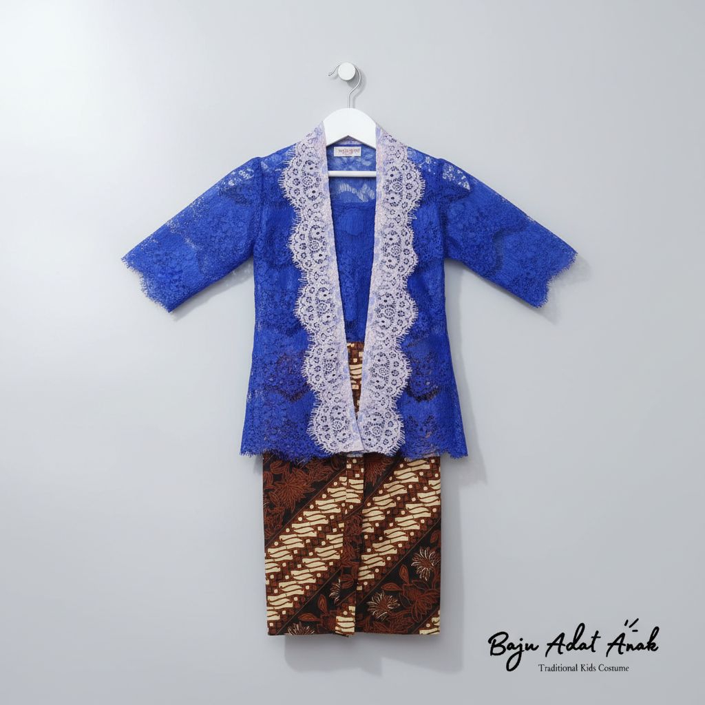 kebaya brokat cantik anak paud-tk kebaya brokat murah
