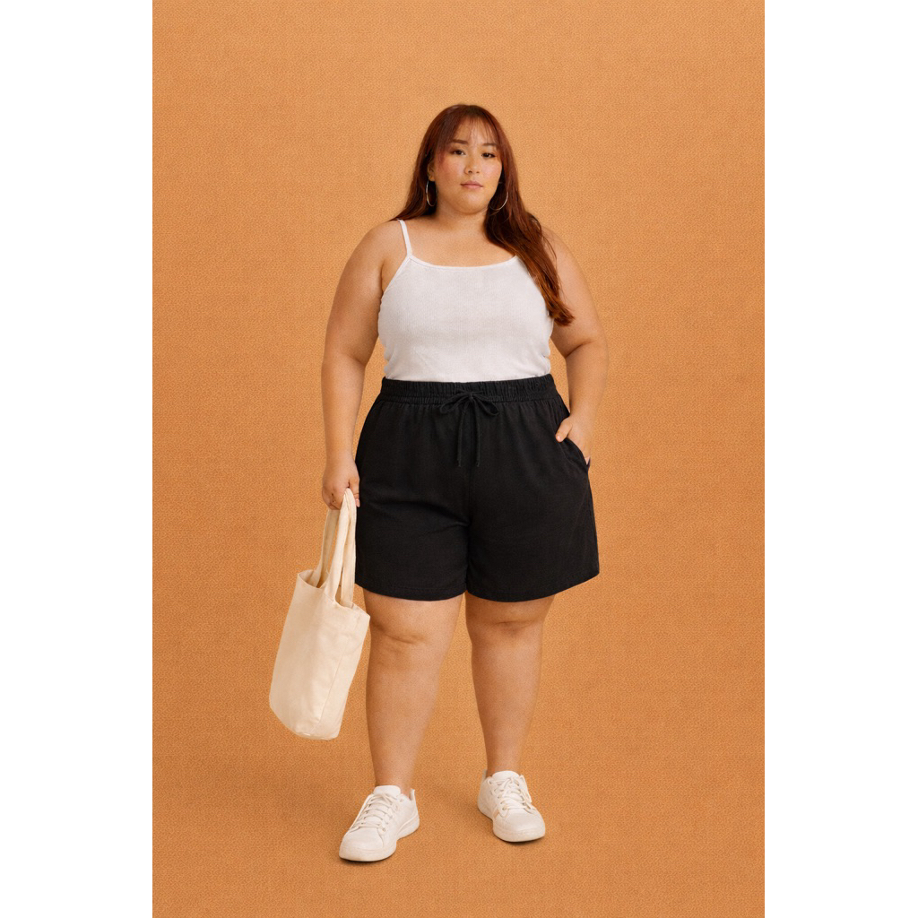 CELANA PENDEK KOLOR WANITA BIGSIZE BB 70-110 KG ANTI LECEK JUMBO XXXL MELAR SAMPAI 130CM