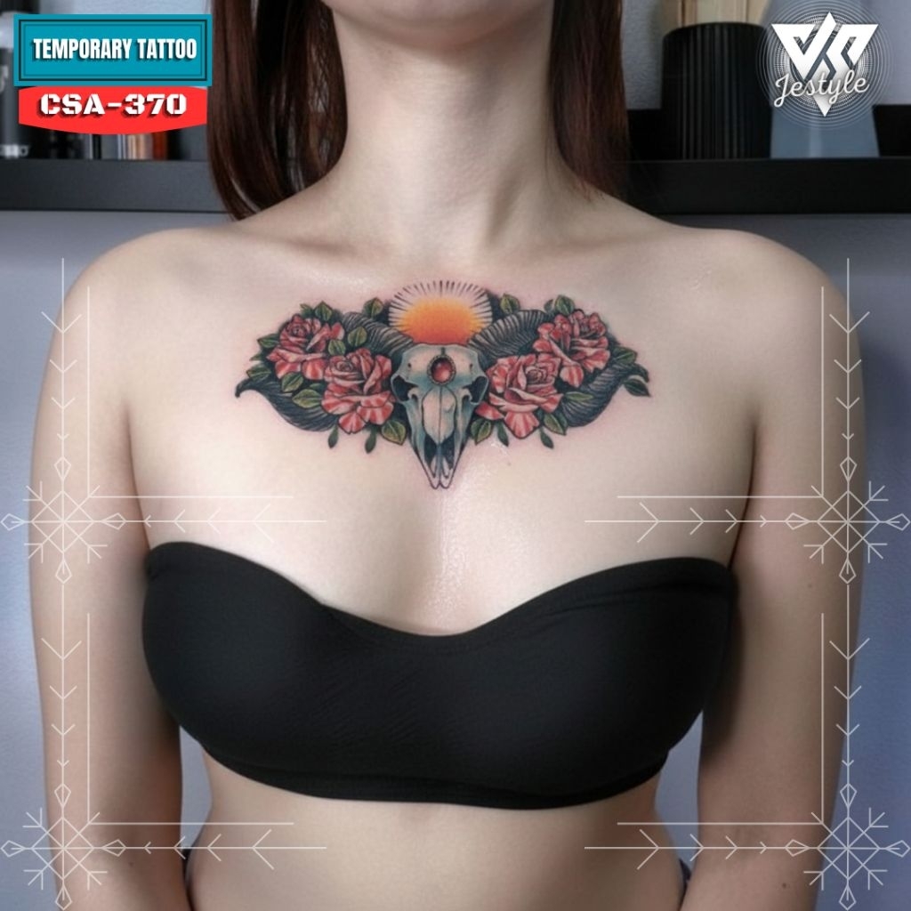 [CSA][XQB-370] Tato Temporer Tato Sementara Dada Punggung pria dan wanita