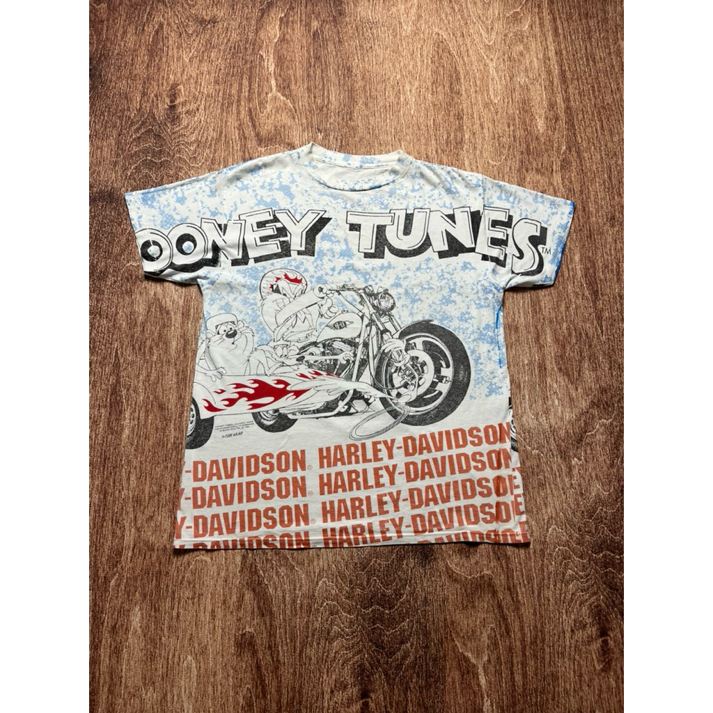 vitg 90s Looney tunes x harley davidson tee