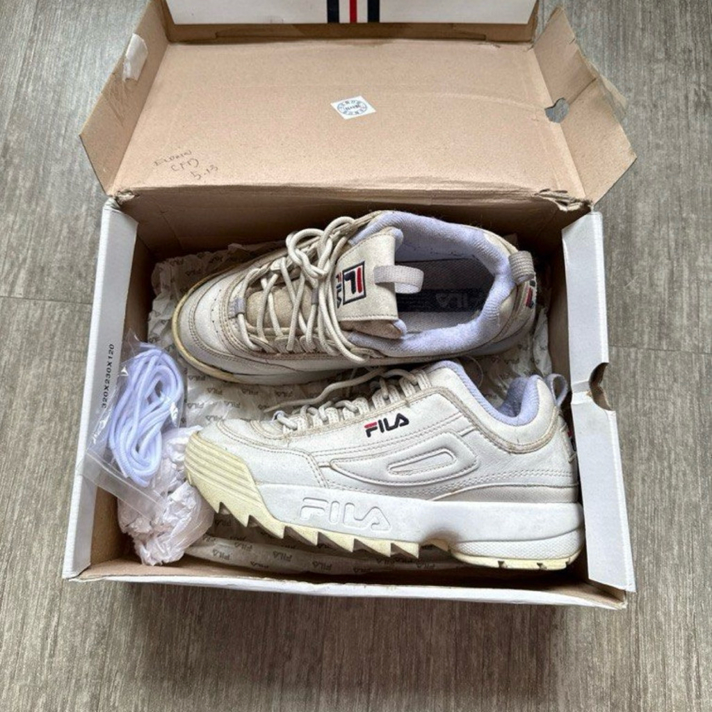FILA DISRUPTOR II ORIGINAL authentic white korea platform 2 women
