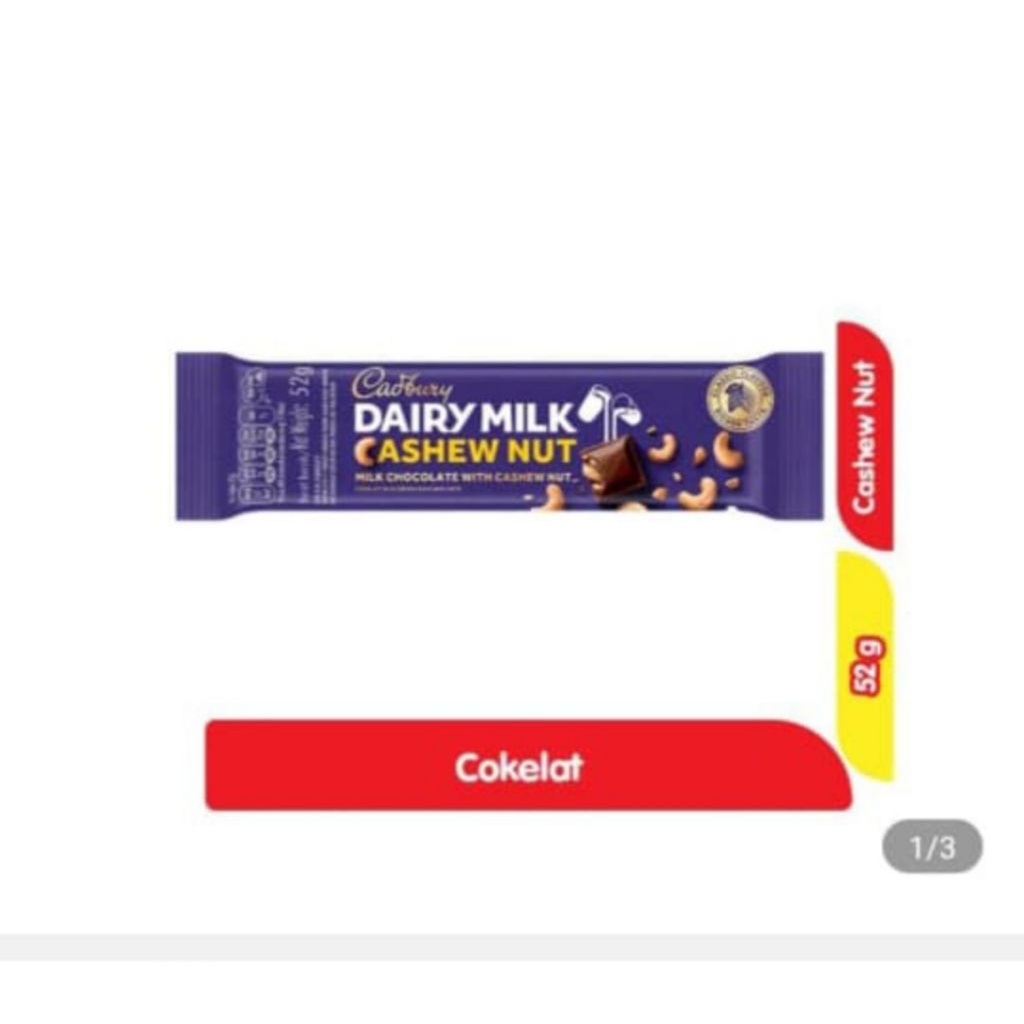 Coklat Susu Cadbury 62 Gram - Lembut, Nikmat, dan Pilihan Varian