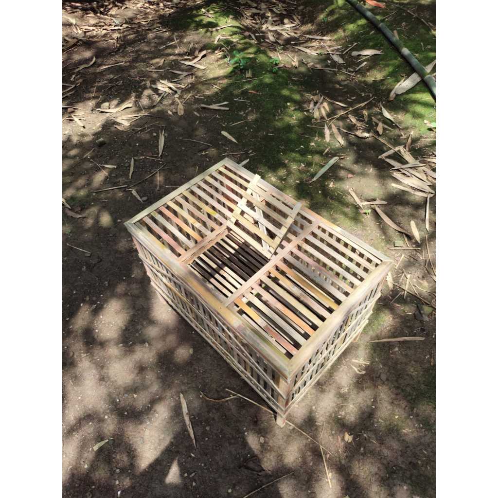 Box DOC Ayam Bambu Rakitan Praktis Bambu Tebal