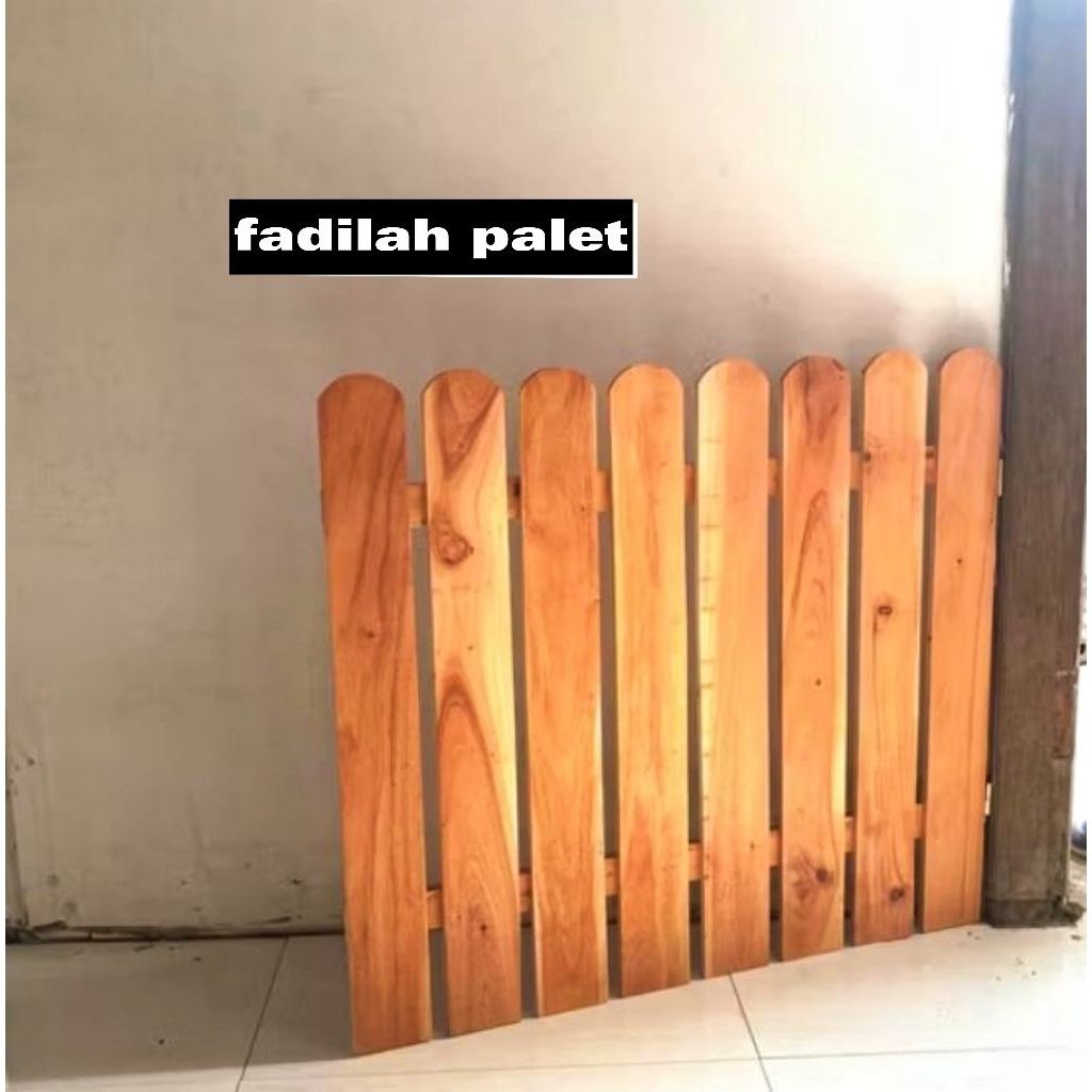 pagar pintu rumah pager penyekat ruangan kayu jati ukuran CUST