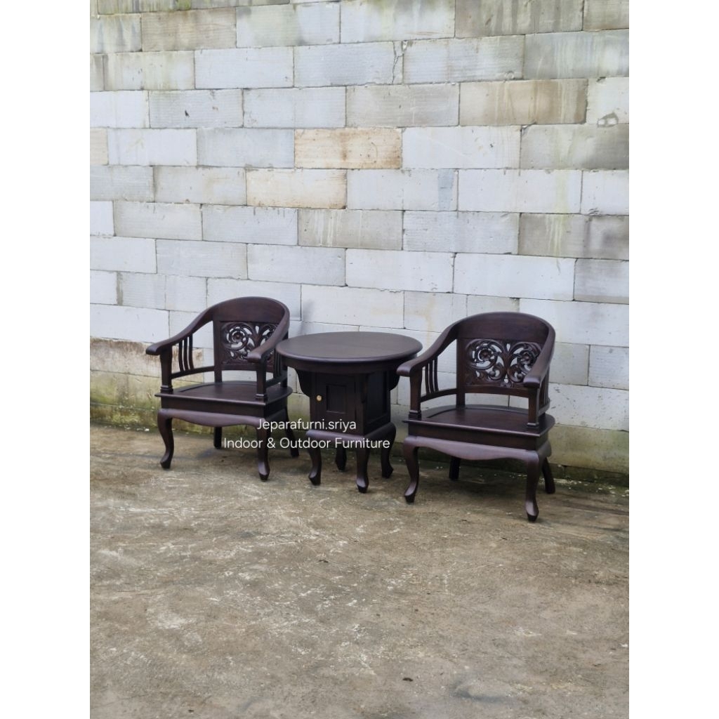 Kursi Teras Ukir Jati Jepara