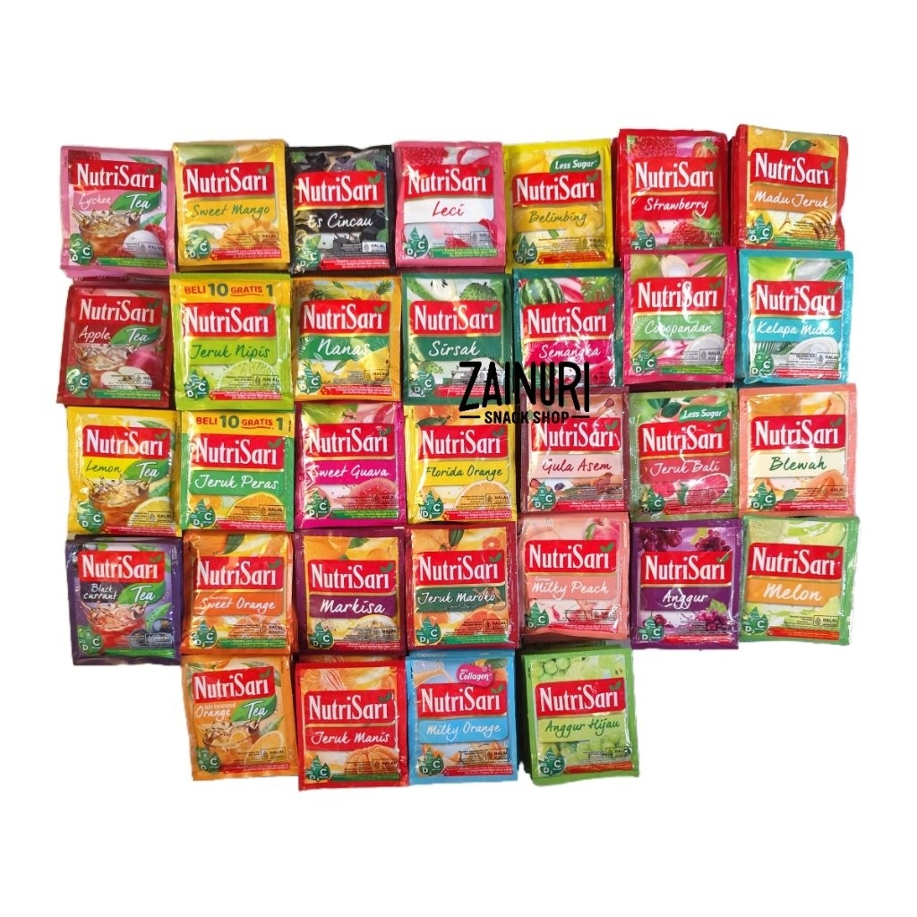 NutriSari Aneka Rasa Renteng Isi 10 Pcs – Minuman Serbuk Vitamin C Segar