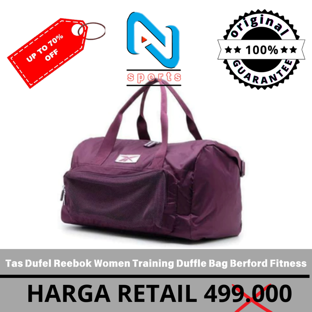 Tas Dufel Reebok Women Training Duffle Bag Berford Fitness Original 100%