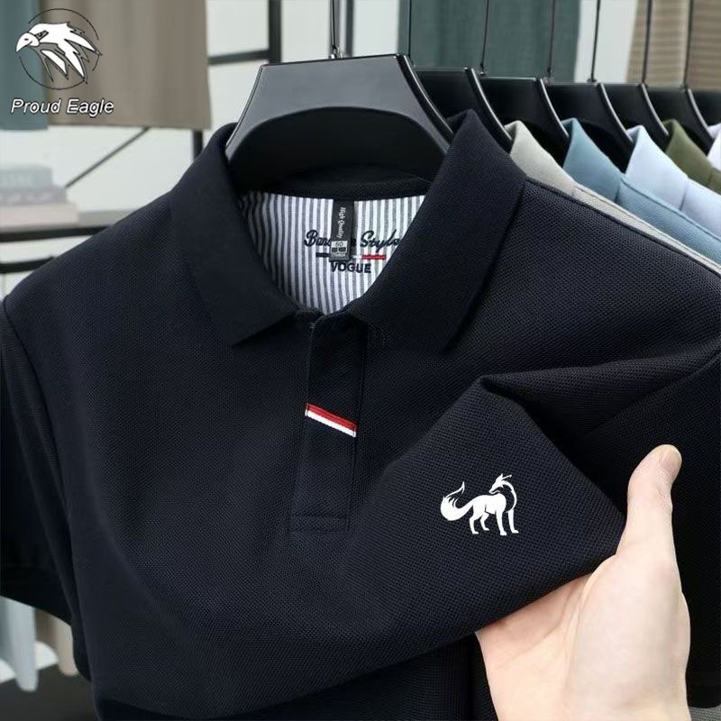 Proud Eagle kemeja pria atasan pria hem pria lengan pendek kaos kerah pria premium