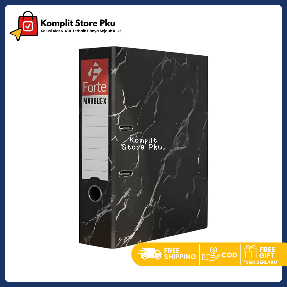 Komplit - Ordner forte marble folio 8401/Ordner Marble X Lever Arch File Folio F4 75mm