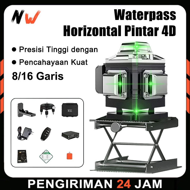 NW - Line Laser Digital Waterpass Laser 8/12/16 Tingkat Laser Digital Waterpass Digital Laser