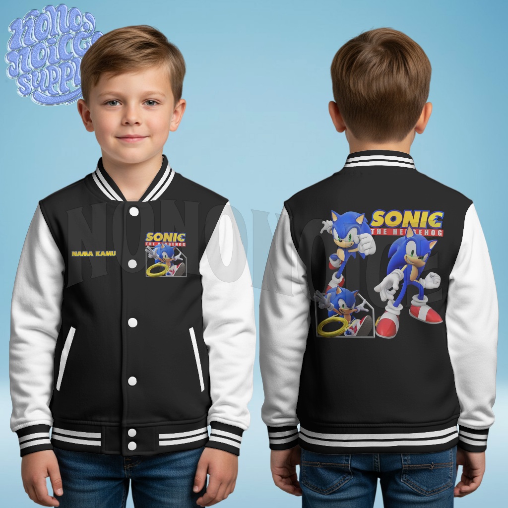 Jaket Varsity Anak Sonic The Hedgehog Free Name / Jaket Anak Varsity Bomber Sonic The Hedgehog