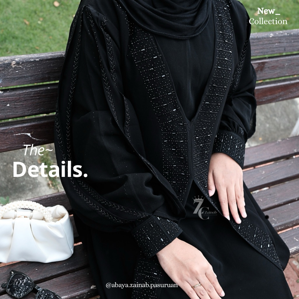NEW 10.10 [ ABAYA SHEIZA ] black remaja by zainab collection