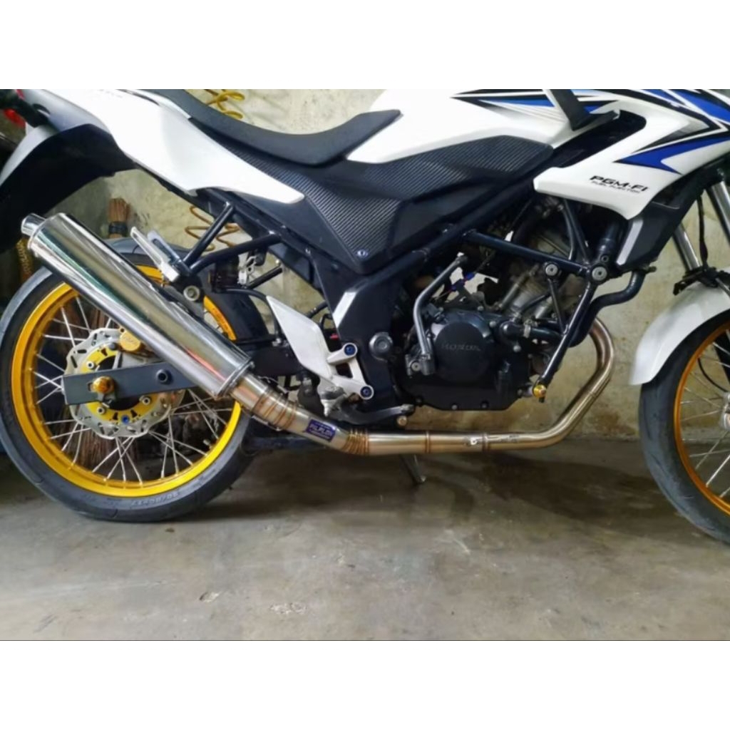 leheran knalpot racing pnp motor cb 150 R ( cb old ) original Dragon Speed Racing