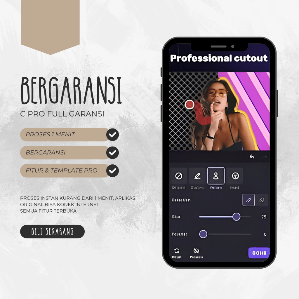 Premium Pro Template dan Akses Pro Capcut Android/Ios/PC 1Tahun