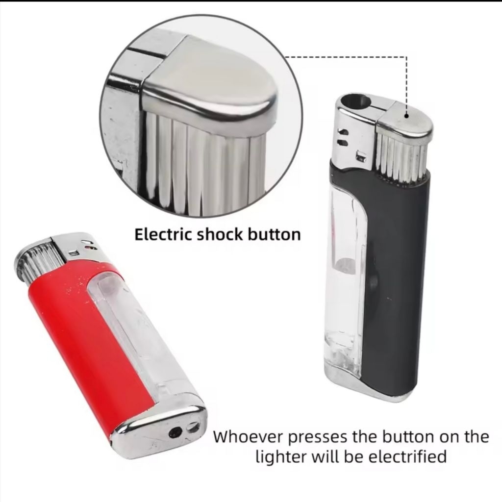 Mainan Prank Korek Api Setrum Lucu - Warna Acak, Aman untuk Prank Teman