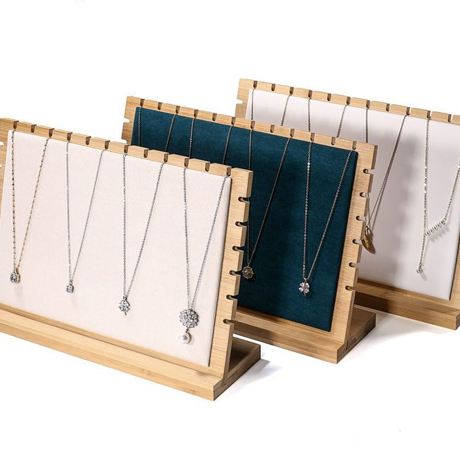 Display Pajangan Kalung kayu / Display Perhiasan Kalung Rak Perhiasan Tempat pajangan kalung Organiz