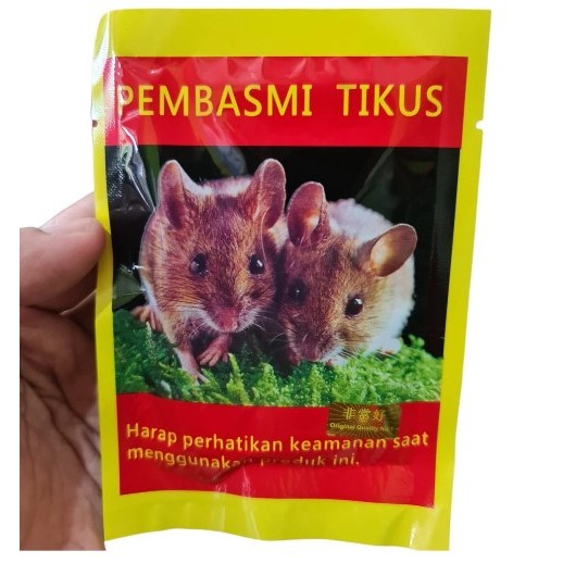RACUN PEMBASMI TIKUS BERAS MERAH MATI KERING