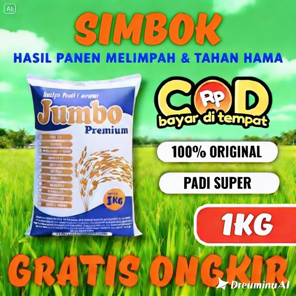 SANGHYANG SRI- Bibit Padi Benih Padi SIMBOK Super Premium Kemasan 1kg
