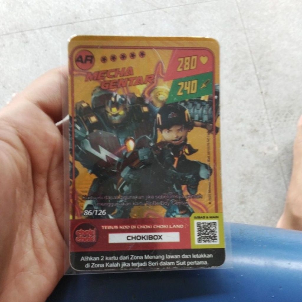 kartu Choki Choki mechagentar ar v1