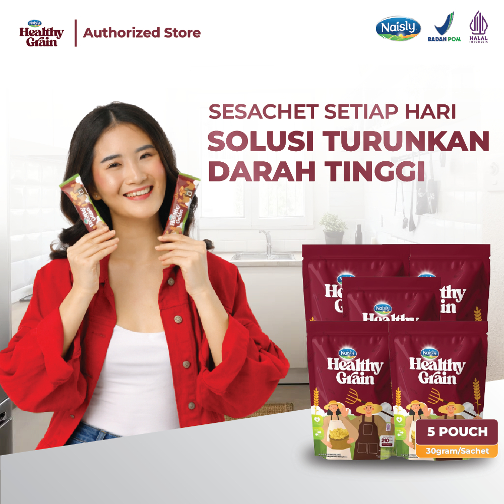 HealthyGrain Sereal Oat Sehat Membantu Menurunkan Darah Tinggi 5 Pouch