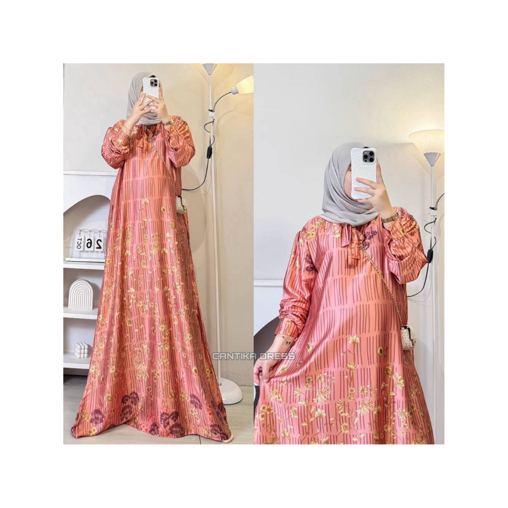 Gamis Cantika Dress gamis silk premium gamis arabian sutra silk premium gamis lebaran raya gamis mew