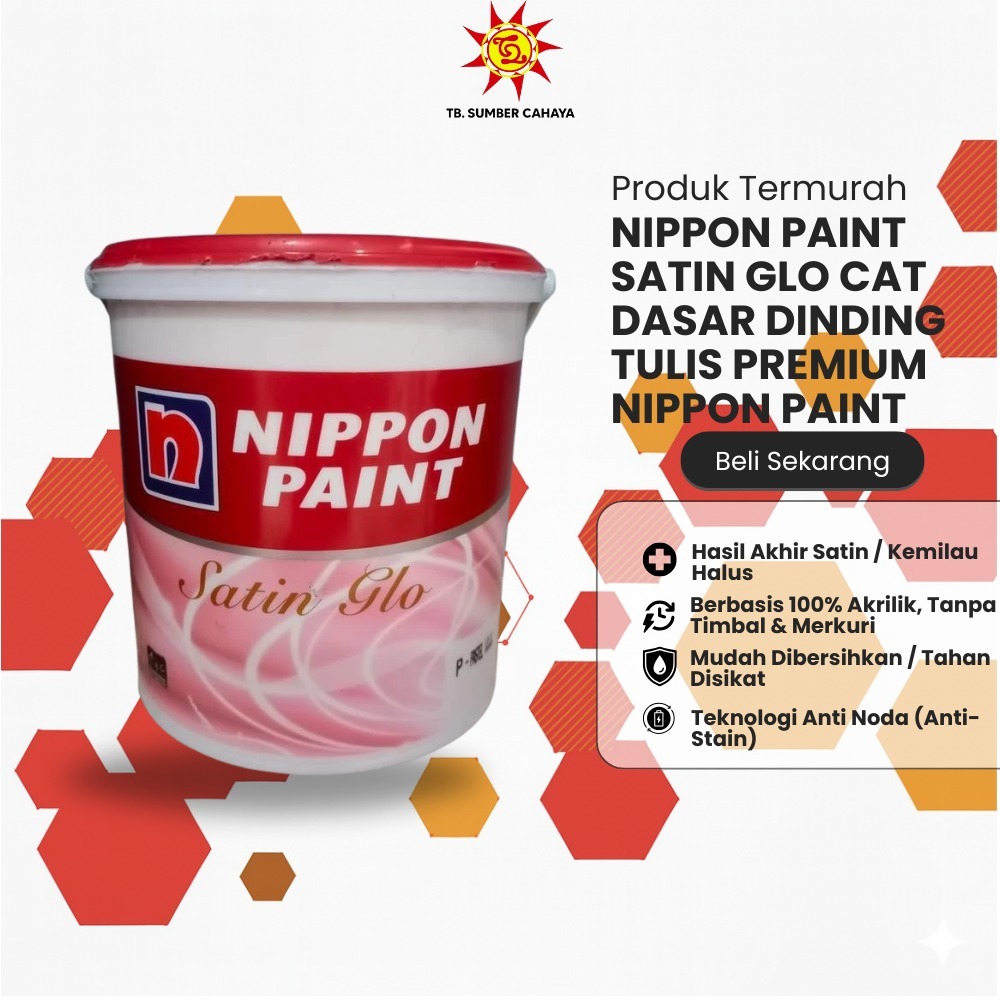 NIPPON PAINT SATIN GLO CAT DASAR DINDING TULIS PREMIUM NIPPON PAINT - POOLSIDE