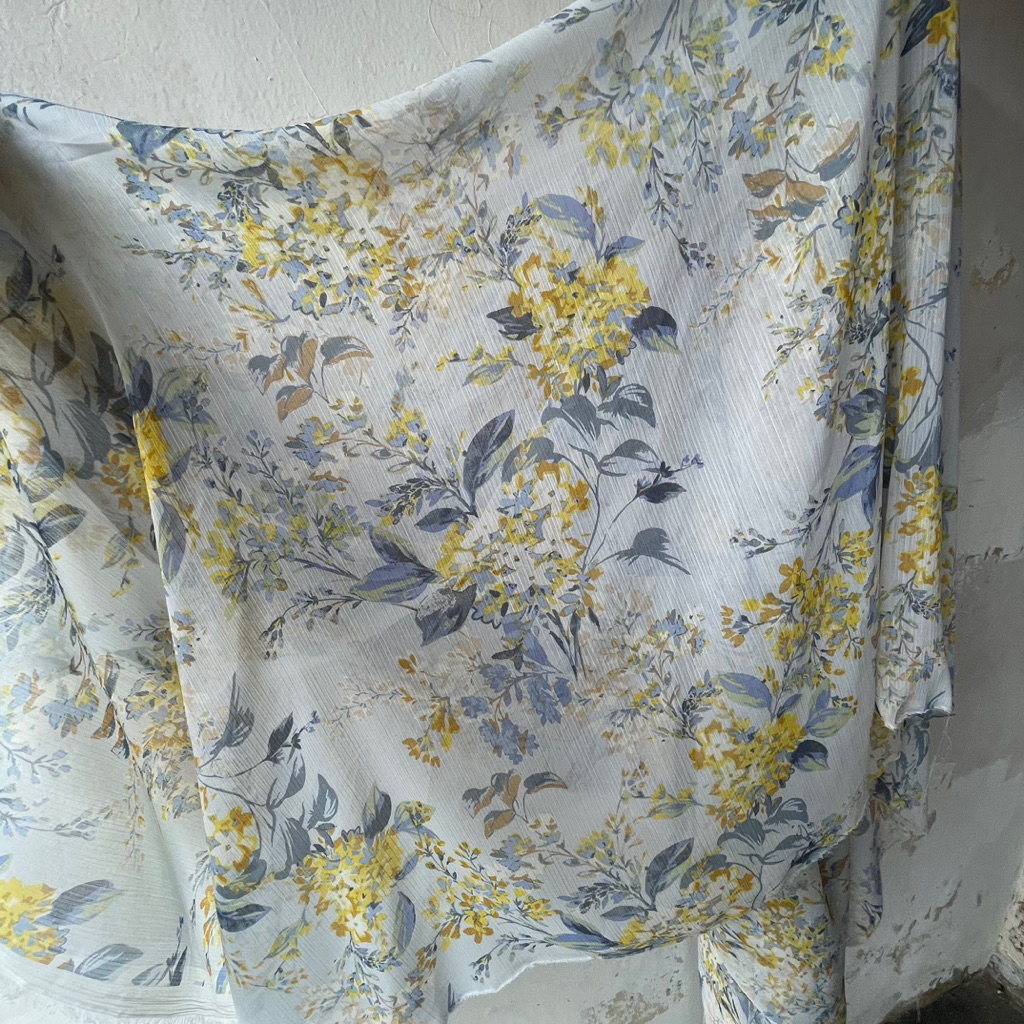 Kain Sifon Yoryu - Kain Sifon Kembang - Kain Sifon Motif bunga