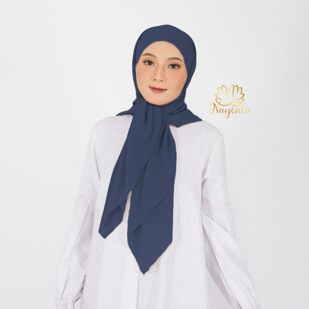 Naylatu Hijab Segitiga Malay Malayu Ceruty Babydoll 115 cm